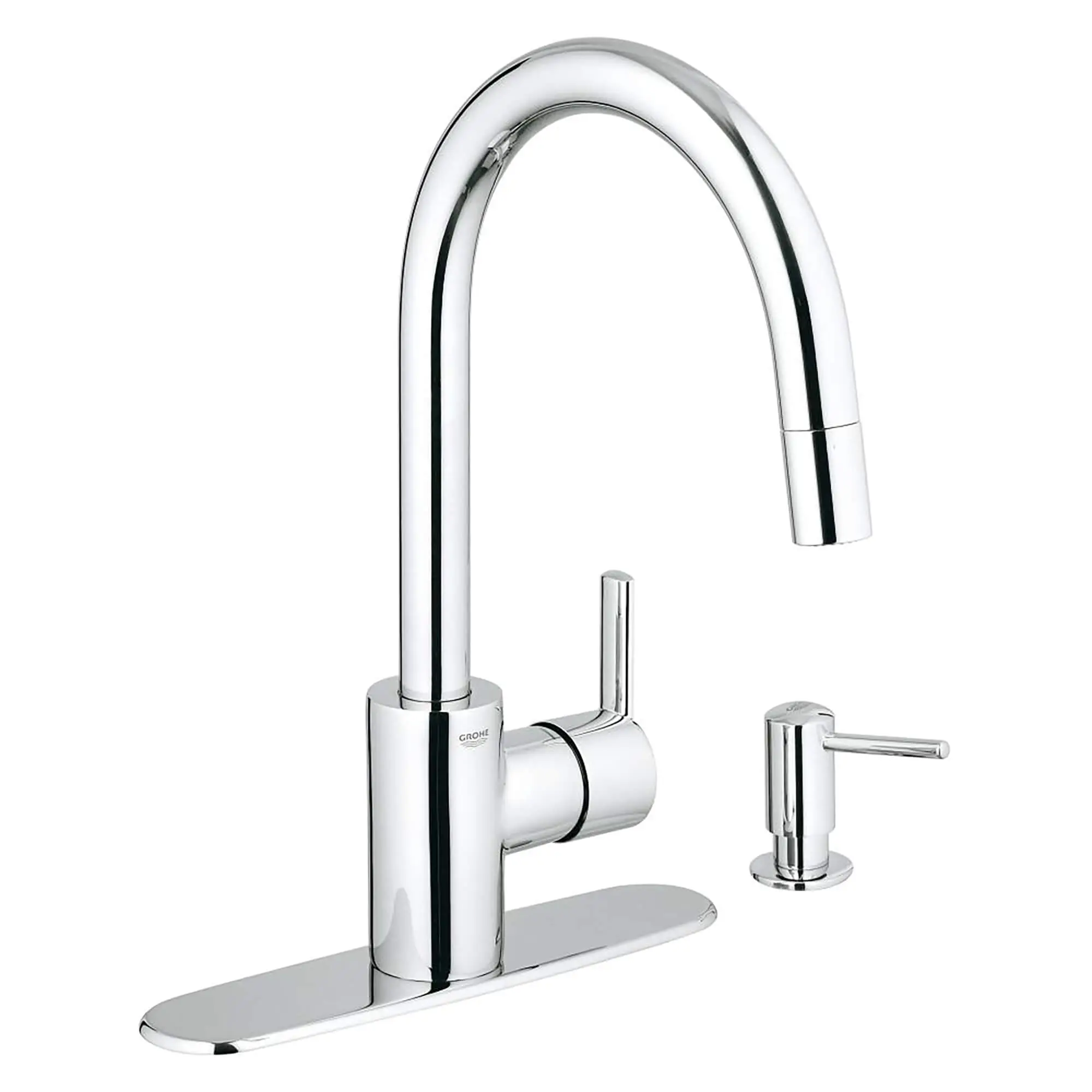 Single-Handle Pull Down Kitchen Faucet Dual Spray 1.75 GPM